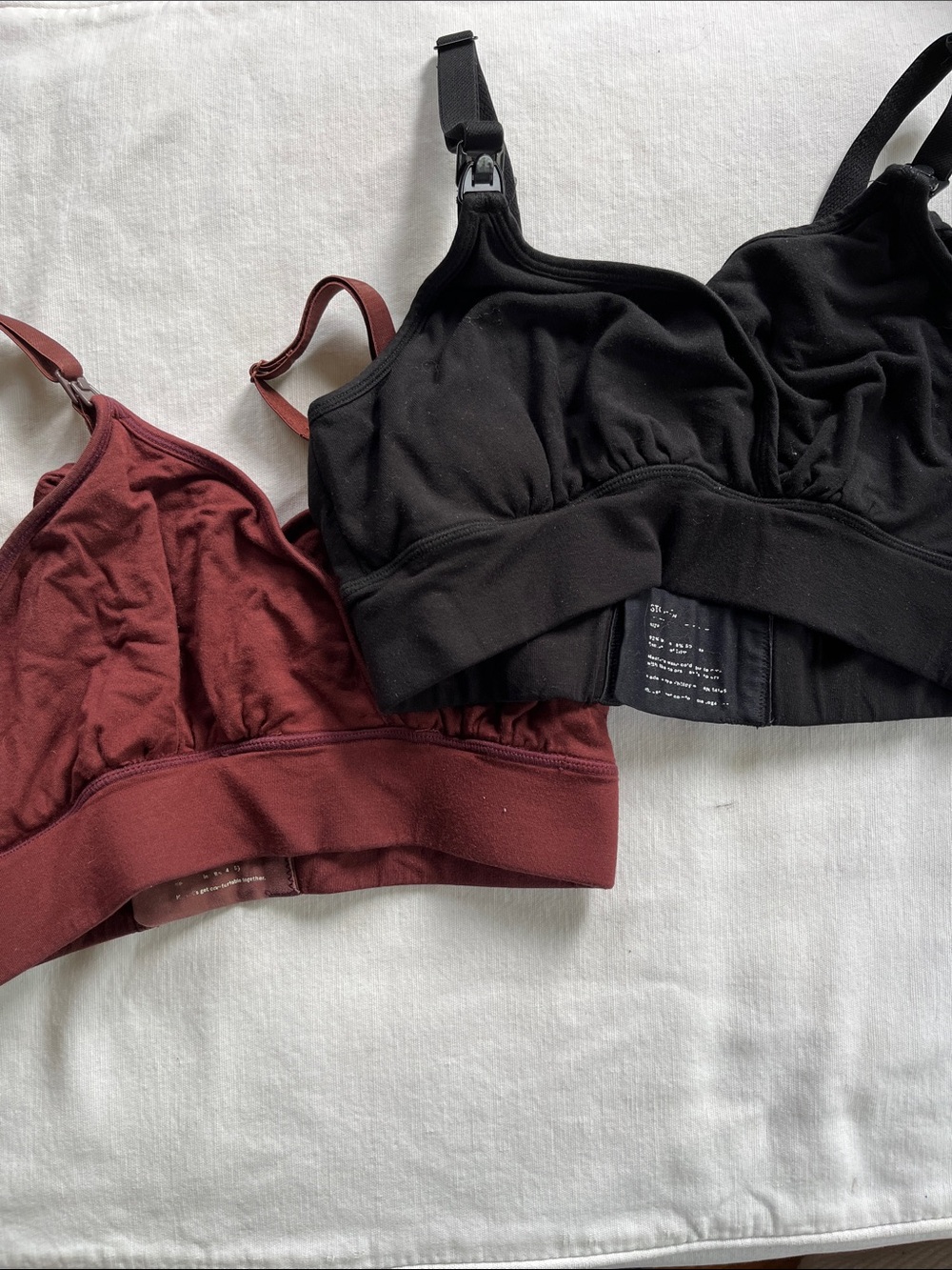 Set of two nursing bras- storq 
Size small
